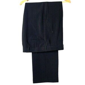 Stafford Performance Dress Slacks Mens 34x34 Black Classic Fit Flat Front